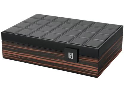 Paul Design Collector 10 Uhrenkassette Makassar – Uhrenetui Uhrenetui für mehrere Uhren aus Holz.