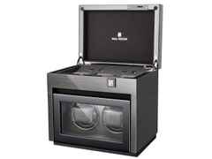 Paul Design Gentlemen  2+3 Uhrenbeweger Black Apricot – Uhrenbeweger Uhrenbeweger für 2 Uhren aus Holz. – Ansicht 3