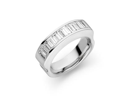 Henrich & Denzel Classico Ring Platin mit 11 Brillanten 1,20 ct – Ringe Ring mit Besatz aus 950 Platin.