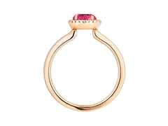 Capolavoro Espressivo Ring Roségold Turmalin klein – Ringe Ring mit Besatz in roségold und aus 750 Rotgold. – Ansicht 2