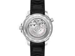 Omega Seamaster Diver 300M Automatik Edelstahl 42mm schwarzes Zifferblatt schwarzes Kautschukband – Herrenuhren Uhr mit Datum aus Edelstahl und Keramik. Das Gehäuse ist rund und silber. Das Kautschuk / Kunststoff / Silikon Armband ist schwarz. Das Zifferblatt ist ein Index in schwarz. – Ansicht 2