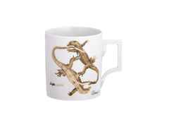 Meissen MUG Henkelbecher Juwelier Roller Art Edition "Peter Kallfels, Kaffee - Milch" – Porzellanwaren Tafelporzellan in weiß und aus Porzellan und vergoldet.