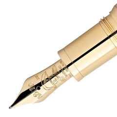 Montblanc 2021 Patron of Art: Limitierte Edition Napoleon Bonaparte Füllfederhalter 4810 – Schreibgeräte Füllfederhalter in blau und vergoldet. – Ansicht 3