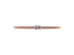 Fope Prima Armband mit  5 Brillanten Roségold – Armschmuck Armband aus 750 Rotgold, 750 Weißgold und und . – Ansicht 3