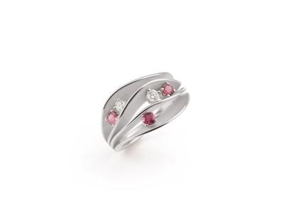 Cammilli Firenze Dune Color Ring White Ice mit Brillanten 0,170ct – Ringe Ring mit Besatz aus 750 Weißgold.