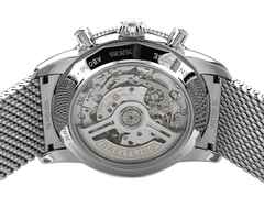 Breitling Superocean Heritage B01 Chronograph Automatik Edelstahl 42mm blaues Zifferblatt Metallband AB0156161C1A1 Full Set mit Garantie Occasion – Herrenuhren Chronograph aus Edelstahl. Das Gehäuse ist rund und silber. Das Edelstahlarmband ist silber. Das Zifferblatt ist ein Index in blau. – Ansicht 2