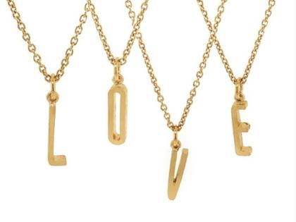 Heiring Initials Anhänger Buchstabe A Silber vergoldet – Anhänger Anhänger ohne Besatz in gelbgold und aus 925 Silber und PVD beschichtet. – Ansicht 2