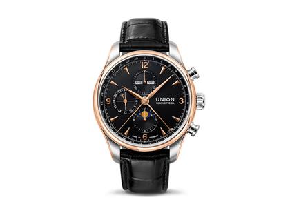 Union Glashütte Belisar Chronograph Mondphase Edelstahl mit 