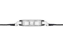 Nomos Glashütte Ahoi neomatik 38 Datum Sky Automatik Edelstahl himmelblaues Zifferblatt dunkelblaues Textilband Glasboden – Herrenuhren Uhr mit Datum aus Edelstahl. Das Gehäuse ist rund und silber. Das Textilarmband ist blau. Das Zifferblatt ist arabisch Index und blau. – Ansicht 3
