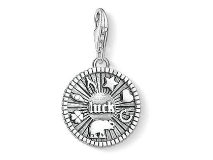 Thomas Sabo Charm-Anhänger Glücks-Münze 1682 – Anhänger Anhänger ohne Besatz aus 925 Silber.