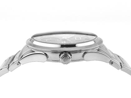 Juwelier Roller Parmigiani Fleurier Tonda GT Big Date Automatik 42mm Metallband und Kautschukband PFC910-0000210-B00182 Full Set Occasion – Herrenuhren Uhr mit Datum aus Edelstahl. Das Gehäuse ist rund und silber. Das Edelstahlarmband ist silber. Das Zifferblatt ist ein Index in schwarz. – Ansicht 3