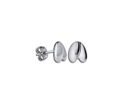 M&M Oval Line Ohrstecker Edelstahl – Ohrschmuck Ohrstecker aus Edelstahl.
