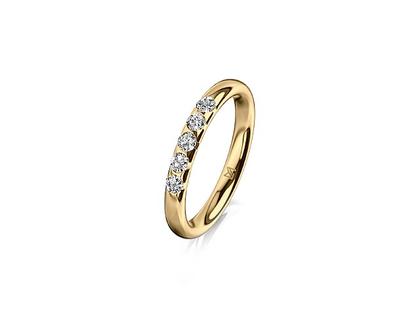 Meister Memoirering Gelbgold mit Brillanten 0,250ct – Ringe Ring mit Besatz in gelbgold und aus 750 Gelbgold.