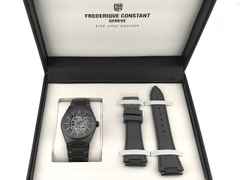 Frederique Constant Highlife Skeleton Automatik Edelstahl 41mm skelettiertes Zifferblatt Metallband FC-310DGSKT4TNH6B Full Set Occasion Neu – Herrenuhren Uhr ohne Datum aus Edelstahl und PVD beschichtet. Das Gehäuse ist rund und grau. Das Edelstahlarmband ist grau. Der Zifferblatt ist ein Index. – Ansicht 5