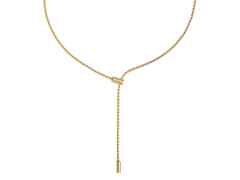 Fope Aria  Y-Collier Gelbgold längenverstellbar mit  1 Brillant 0,010ct – Halsschmuck Collier aus 750 Gelbgold.