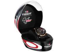 Tissot T-Race MotoGP             2018 Chronograph Limited Edition  Quarz – Herrenuhren Chronograph aus Edelstahl und PVD beschichtet. Das Gehäuse ist rund und roségold. Das Kautschuk / Kunststoff / Silikon Armband ist schwarz. Das Zifferblatt ist ein Index in schwarz. – Ansicht 3