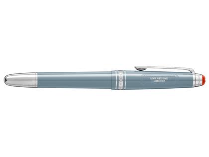 Montblanc Meisterstück X Olympic Heritage Chamonix 1924 Classique Füllfederhalter M Edelharz platinumbeschichtet – Schreibgeräte Füllfederhalter in grau und aus 585 Gelbgold, Edelharz, Metall, platiniert und rhodiniert. – Ansicht 2