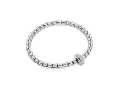 Fope Eka Flex'It   Armband   schmal Weißgold 1 Ronde mit Brillanten 0,89ct M flexibel – Armschmuck Armband aus 750 Weißgold.
