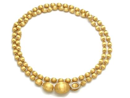 Nanis Dancing in the Rain Ivy Collier Gelbgold 80cm – Halsschmuck Collier aus 750 Gelbgold, 750 Weißgold und und .