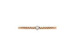 Fope Eka Tiny Flex'It Armband Roségold mit 1 Weißgold-Ronde und Brillanten 0,12ct flexibel – Armschmuck Armband aus 750 Rotgold, 750 Weißgold und und . – Ansicht 3