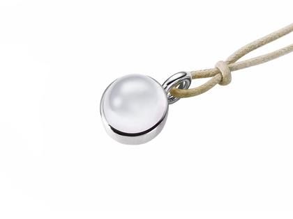 Georg Spreng Anhänger Blub Platin mit weißem Mondstein 5,93ct 12mm – Anhänger Anhänger mit Besatz aus 950 Platin.