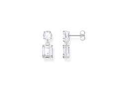 Thomas Sabo Heritage Glam Ohrhänger Silber 18mm mit weißen Zirkonia – Ohrschmuck Ohrhänger in silber und aus 925 Silber.