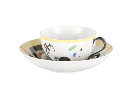 Meissen Wassily Kandinsky Edition Tasse mit Untertasse Motiv 1 – Porzellanwaren Porzellandekoration aus Porzellan.