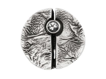 Nordform Design 12 Damenring mit Bergkristall – Ringe Ring mit Besatz aus 925 Silber.