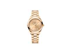 Omega Seamaster Aqua Terra Shades Automatik Edelstahl 30mm goldenes Zifferblatt Goldband – Damenuhren Uhr mit Datum aus 750 Gelbgold. Das Gehäuse ist rund und gelbgold. Das Goldarmband ist gelbgold. Das Zifferblatt ist ein Index in gelbgold.
