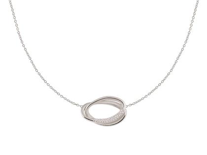Cammilli Firenze Firenze Galaxy Collier White Ice 42cm mit Brillanten 0,280ct – Halsschmuck Collier aus 750 Weißgold.