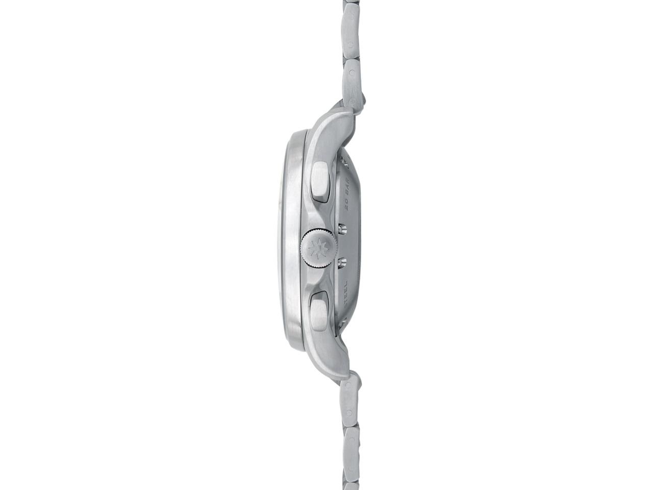 Junghans Meister S Chronoscope Automatik Edelstahl 45mm graues Zifferblatt Metallband – Herrenuhren Chronograph aus Edelstahl. Das Gehäuse ist rund und silber. Das Edelstahlarmband ist silber. Das Zifferblatt ist ein Index in grau. – Ansicht 2