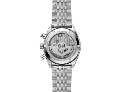 TAG Heuer Carrera Chronograph Automatik Edelstahl 41mm grünes Zifferblatt Metallband – Herrenuhren Chronograph aus Edelstahl. Das Gehäuse ist rund und silber. Das Edelstahlarmband ist silber. Das Zifferblatt ist ein Index in grün. – Ansicht 2