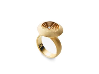 Circulus Ring Gelbgold mit Brillant – Ringe Ring mit Besatz aus 750 Gelbgold.
