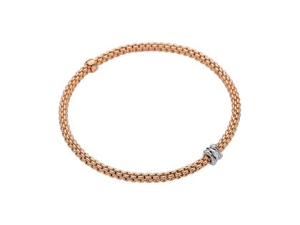 Fope Prima Armband  mit Brillanten Rosegold – Armschmuck Armband aus 750 Rotgold, 750 Weißgold und und .