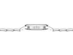 Nomos Glashütte Club Sport neomatik 37 Petrol Automatik Edelstahl grünes Zifferblatt Metallband Stahlboden – Herrenuhren Uhr ohne Datum aus Edelstahl. Das Gehäuse ist rund und silber. Das Edelstahlarmband ist silber. Das Zifferblatt ist arabisch Index und grün. – Ansicht 4