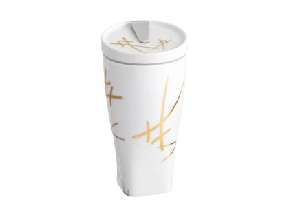 Meissen Coffee to Go Becher "Swords" aus Meissner Porzellan – Porzellanwaren Tafelporzellan in weiß und aus Kunststoff, Porzellan und vergoldet. – Ansicht 2