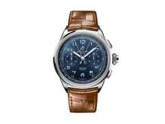 Breitling Premier B15 Duograph 42 Handaufzug Edelstahl blaues Zifferblatt braunes Lederband – Herrenuhren Chronograph aus Edelstahl. Das Gehäuse ist rund und silber. Das Lederarmband Kroko / Alligator ist braun. Das Zifferblatt ist arabisch Index und blau.