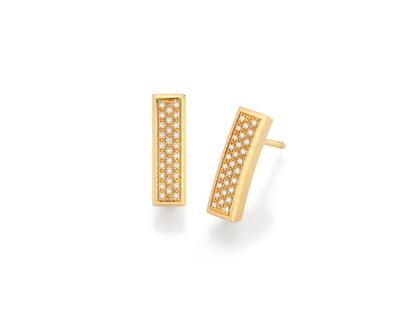 Jörg Heinz Infinity Ohrstecker "Pavé" Gelbgold mit Brillanten 0,174ct – Ohrschmuck Ohrstecker in gelbgold und aus 750 Gelbgold.