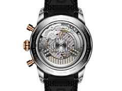 Breitling Superocean Heritage B01 Chronograph Automatik Edelstahl 42mm schwarzes Zifferblatt   schwarzes Kautschukband – Herrenuhren Chronograph aus 750 Rotgold, Edelstahl, Kautschuk und Keramik. Das Gehäuse ist rund und silber. Das Kautschuk / Kunststoff / Silikon Armband ist schwarz. Das Zifferblatt ist ein Index in schwarz. – Ansicht 3