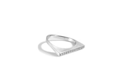Meilenstein Ring Platin mit Brillanten 0,120ct – Ringe Ring in grau und aus 950 Platin.