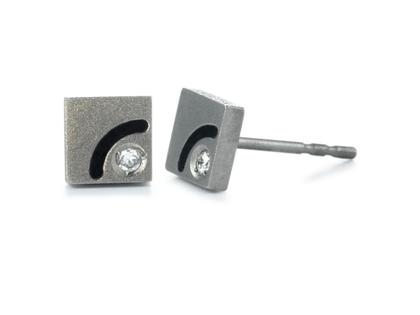 TitanFactory Quadrat Ohrstecker – Ohrschmuck Ohrstecker .