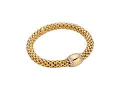Fope Love Nest Flex'It Armband Gelbgold 1 Schmuckelement Brillanten 1,07ct M flexibel – Armschmuck Armband aus 750 Gelbgold.