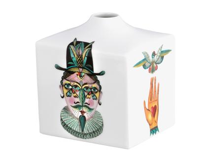 Meissen Vase Flower Ballet klein – Porzellanwaren Porzellanvase in weiß und aus Porzellan und vergoldet.
