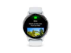 Garmin Venu 3 faserverstärktes Polymer Steinweiß 45mm steinweißes Kautschukband – Herrenuhren Uhr Multifunktion aus Edelstahl, Kautschuk und Kunststoff. Das Gehäuse ist rund und weiß. Das Kautschuk / Kunststoff / Silikon Armband ist weiß. Das Zifferblatt ist digital und schwarz.