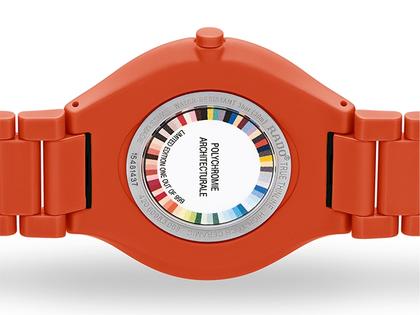 Rado True Thinline Les Couleurs Le Corbusier Quarz Keramik Powerful Orange 4320S – Damenuhren Uhr ohne Datum aus Keramik und Titan. – Ansicht 3