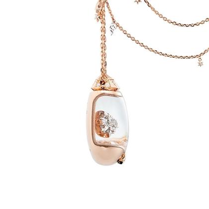 Capolavoro Billion Dreams Snow Globe-Collier Roségold "Magic Star" – Halsschmuck Collier aus 750 Rotgold. – Ansicht 2