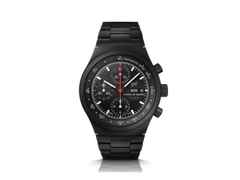 Porsche Design Chronograph 1 - All Black Numbered Edition – Herrenuhren Chronograph aus Edelstahl und PVD beschichtet. Das Gehäuse ist rund und schwarz. Das Titanarmband ist schwarz. Das Zifferblatt ist ein Index in schwarz.
