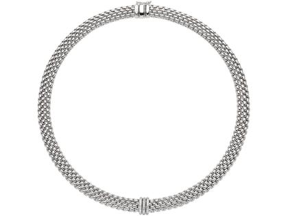 Fope Panorama Collier Weißgold mit Brillanten – Halsschmuck Collier aus 750 Weißgold. – Ansicht 2