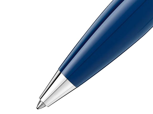 Montblanc StarWalker Blue Planet Precious Resin Kugelschreiber blaues Edelharz platiniert – Schreibgeräte Kugelschreiber in blau und aus Edelharz, Metall und platiniert. – Ansicht 2