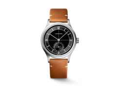 Longines Sector Dial Automatik Edelstahl 38,5mm graues Zifferblatt braunes Lederband – Herrenuhren Uhr ohne Datum aus Edelstahl. Das Gehäuse ist rund und silber. Das Lederarmband ist braun. Das Zifferblatt ist arabisch Index und grau.